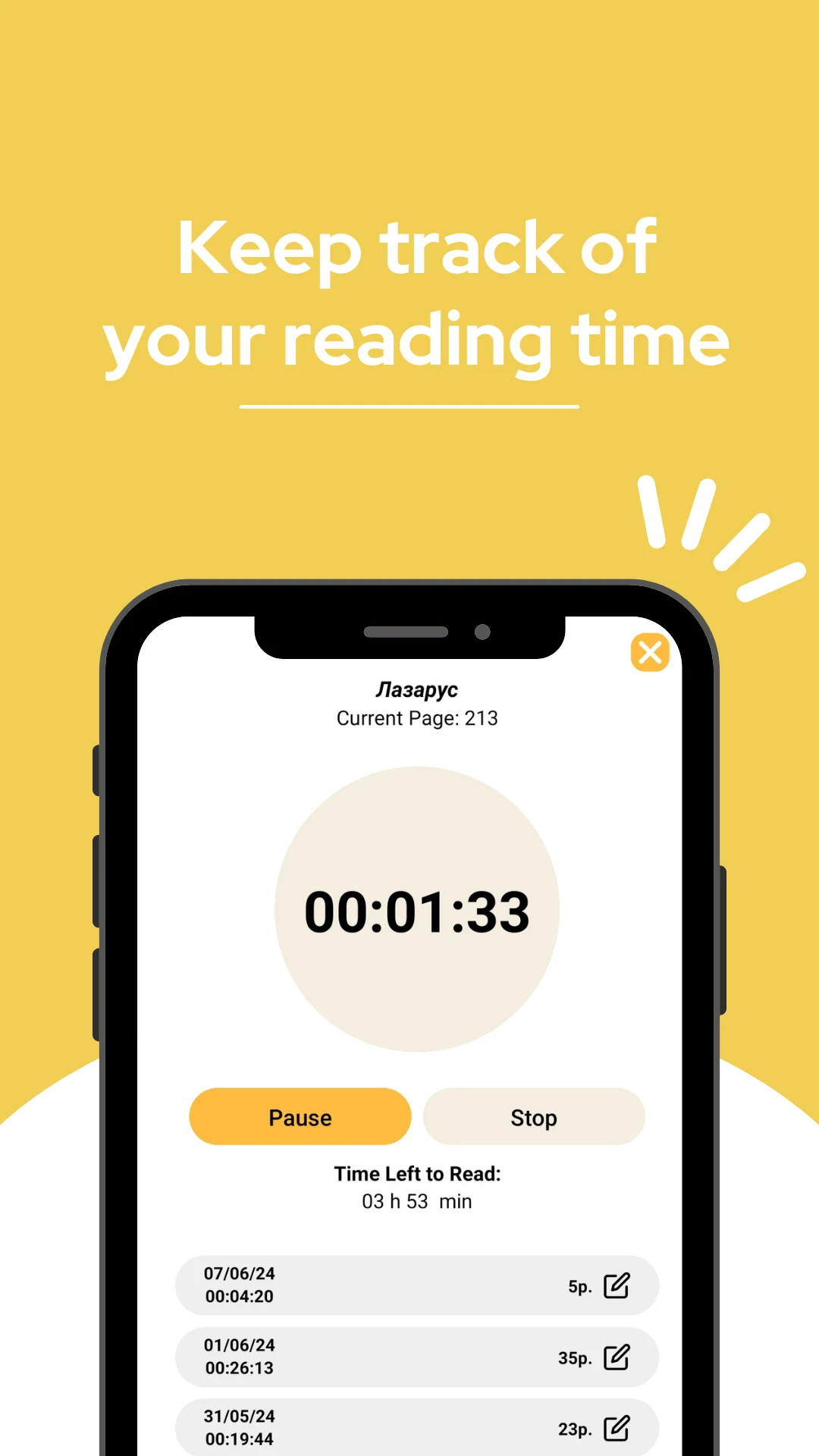 Month Read - reading tracker screenshot